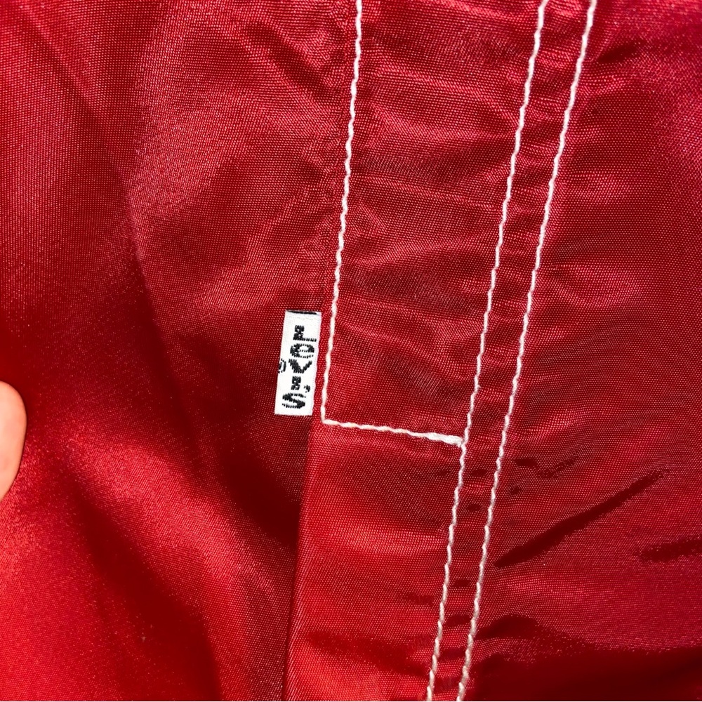 Levi's Sample Garment Vibrant Red Lightweight Jac… - image 7